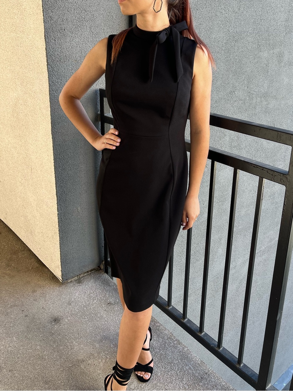 Calvin Klein Black Midi Dress